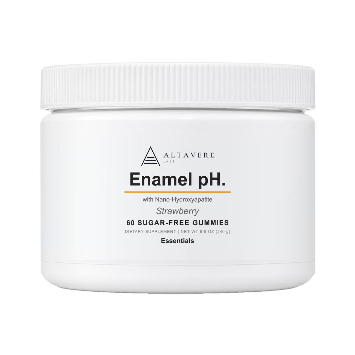 Enamel pH jar, front