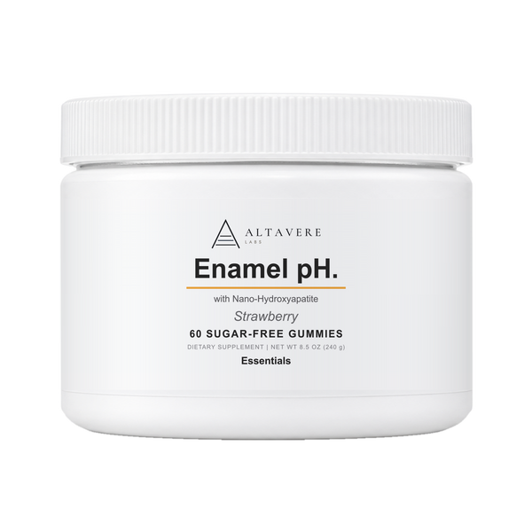 Enamel pH jar, front